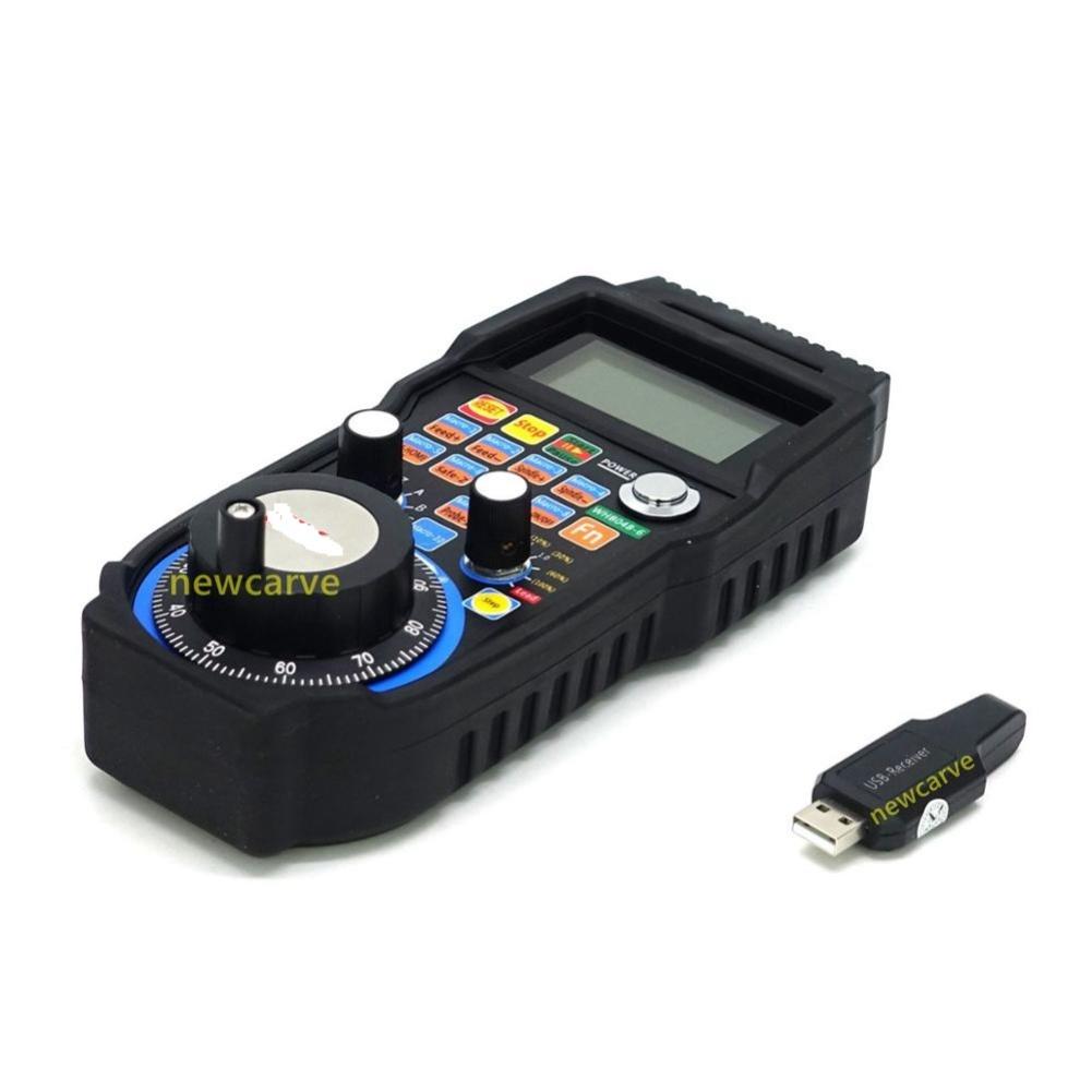 4 Axis USB Handwheel Controller with LCD Display for CNC Machines Adjustable Step Distance and Macro Functionality