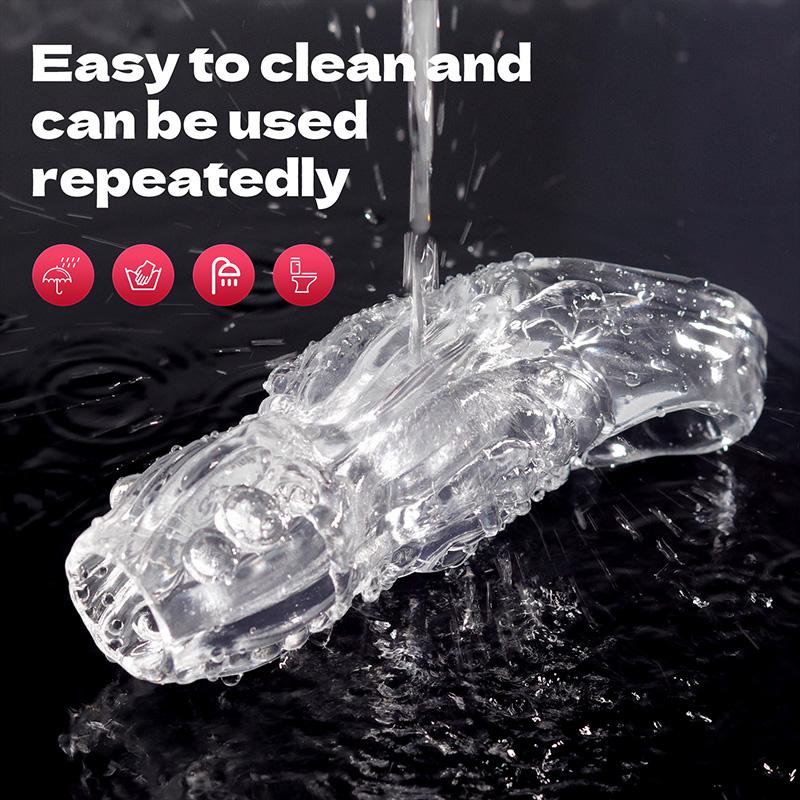 Men's Crystal Wolf Teeth Set Bold Delay Ring Vibration Penis Set Adult Sexual Products sex toys dick cock rings penis ring
