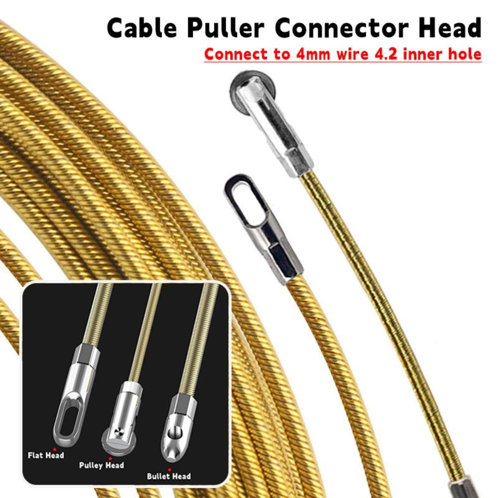 Connect To 4mm Wire Automatic Thread Guide Carbon Steel Fast Cable Puller Auxiliary Tools