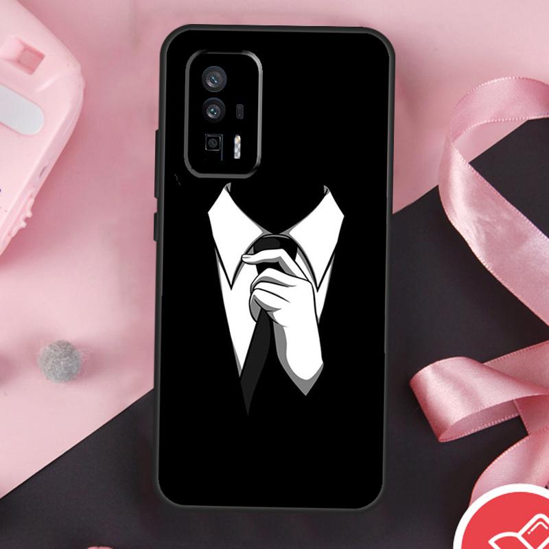 Suit and Tie Case For Xiaomi 11T 12T 13T 14T Pro Mi 15 13 14 Ultra POCO X7 Pro X3 X5 X6 F5 F6 F7 Cover
