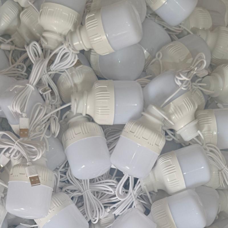 1PC outdoor USB LED light bulb power bank charging emergency light hook camping fishing portable tent lantern night light bulb