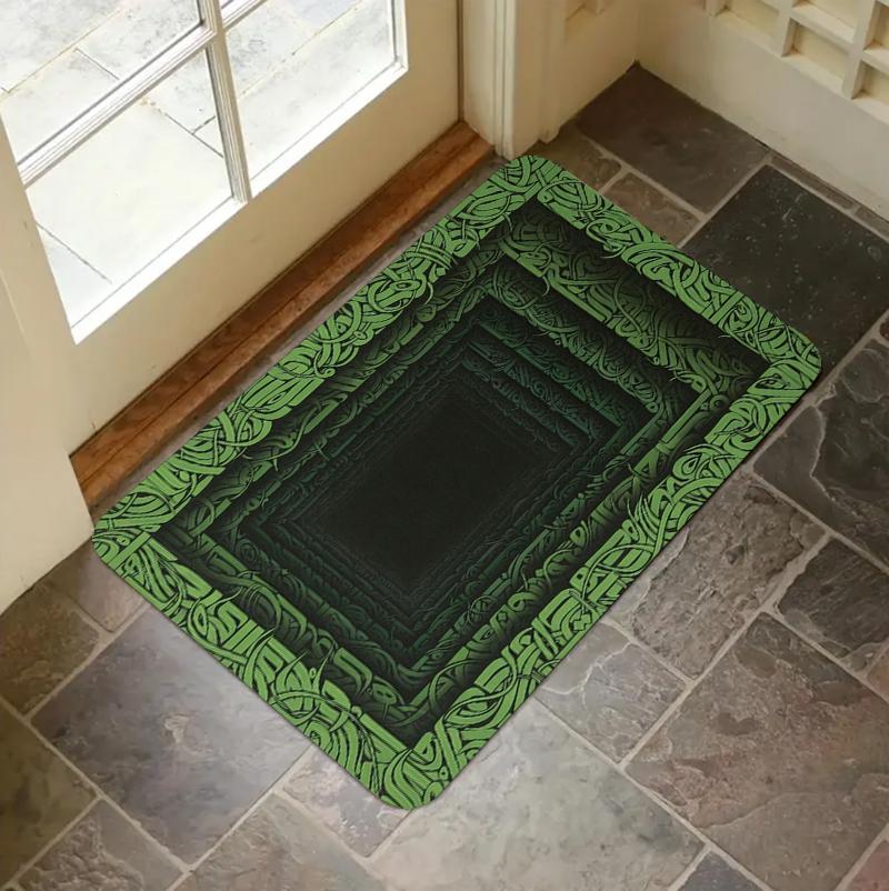 

Knot Visual Illusion Doormat Carpet Rug Infinite Hole Effect Home Decoration Non-Slip Entryway Bedroom Kitchen Floor Mat 40cm x 60cm