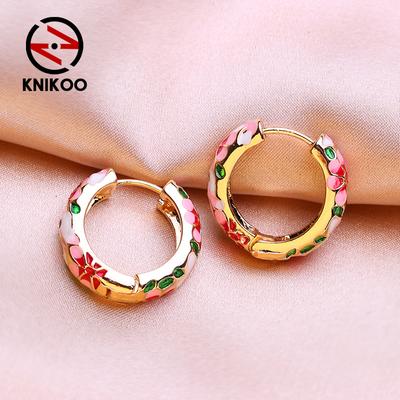 Brincos de clipe redondo para mulheres moda flor brincos jewerly para presentes de festa de casamento