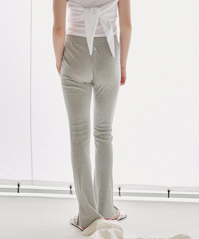 RONRON Logo Layered Golgi Leggins Pants Gray