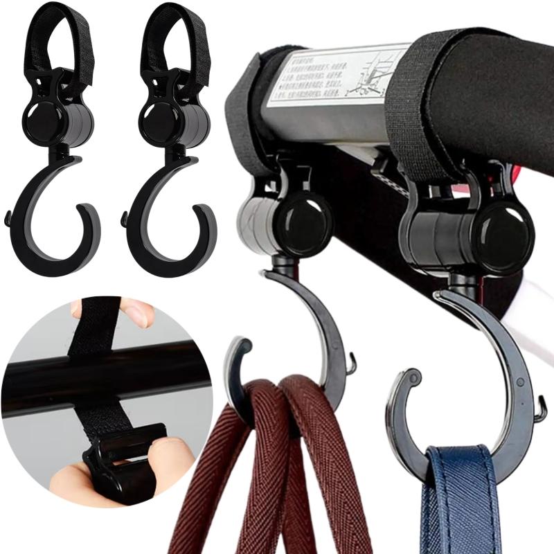 2/5/10Pcs Pram Hooks Multi-Purpose Baby Stroller Hooks for Hanging Diaper Bags Baby Stuff Organizer Baby Stroller Accessories