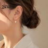 Stylish City Earrings 1 Pair Pearl for Women Small Hoop
