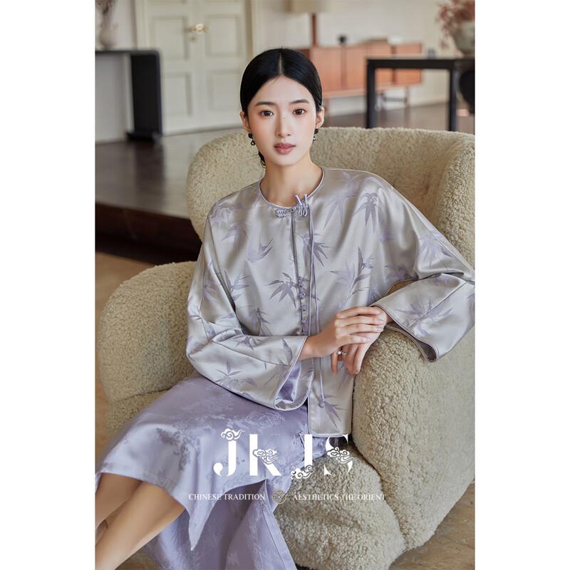 

Женская куртка в новом китайском стиле жаккардовая в стиле ханьфу M