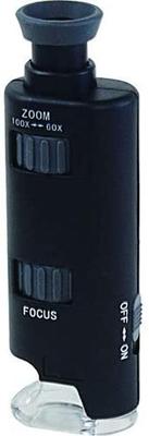 MAFYLASS Investigative Series Pocket Microscope with LED Light (Black/Gray) LP-33G