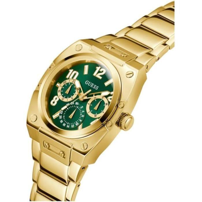 Montre - Guess - Prodigy GW0624G2 - Quartz - Acier Inoxydable - 45 Mm - Vert, Or