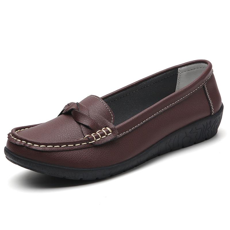 2024 Frühling & Herbst Damen Casual Flache Krankenschwestern-Loafer mit Sehnensohle