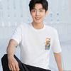 Li-Ning Printed Letter Round Neck Pullover Short Sleeve T-Shirt Men Tops White AHST177-1