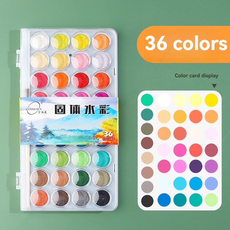 Watercolor Paint Set, Vivid Colors in Portable Box, Perfect Travel Watercolor Set for Artists, Amateur Hobbyists and Painting