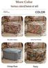 Nordic Oil Painting-Style Futon Cushion: Retro Light Luxury for Living Room Floor or Seat.