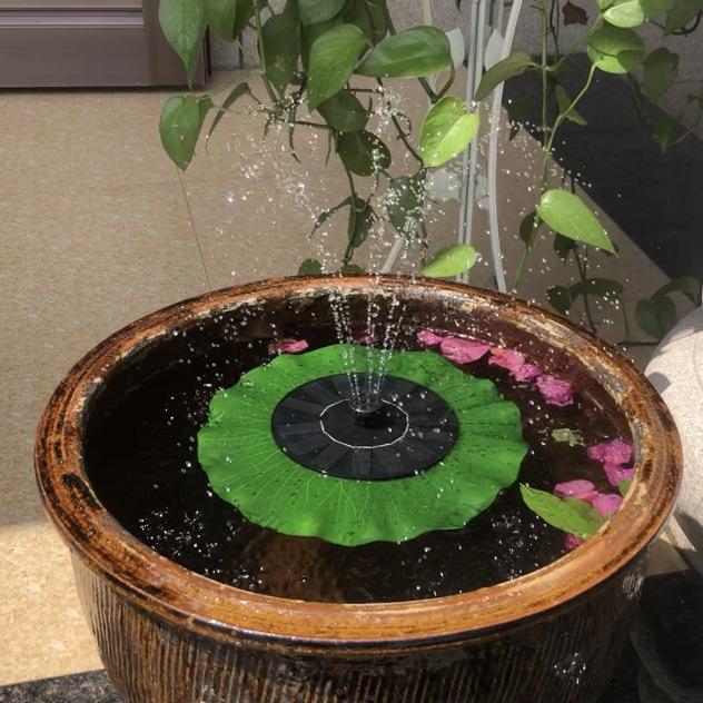 

Floating Solar-Powered Lotus Fountain for Gardens, Ponds, and Bird Baths