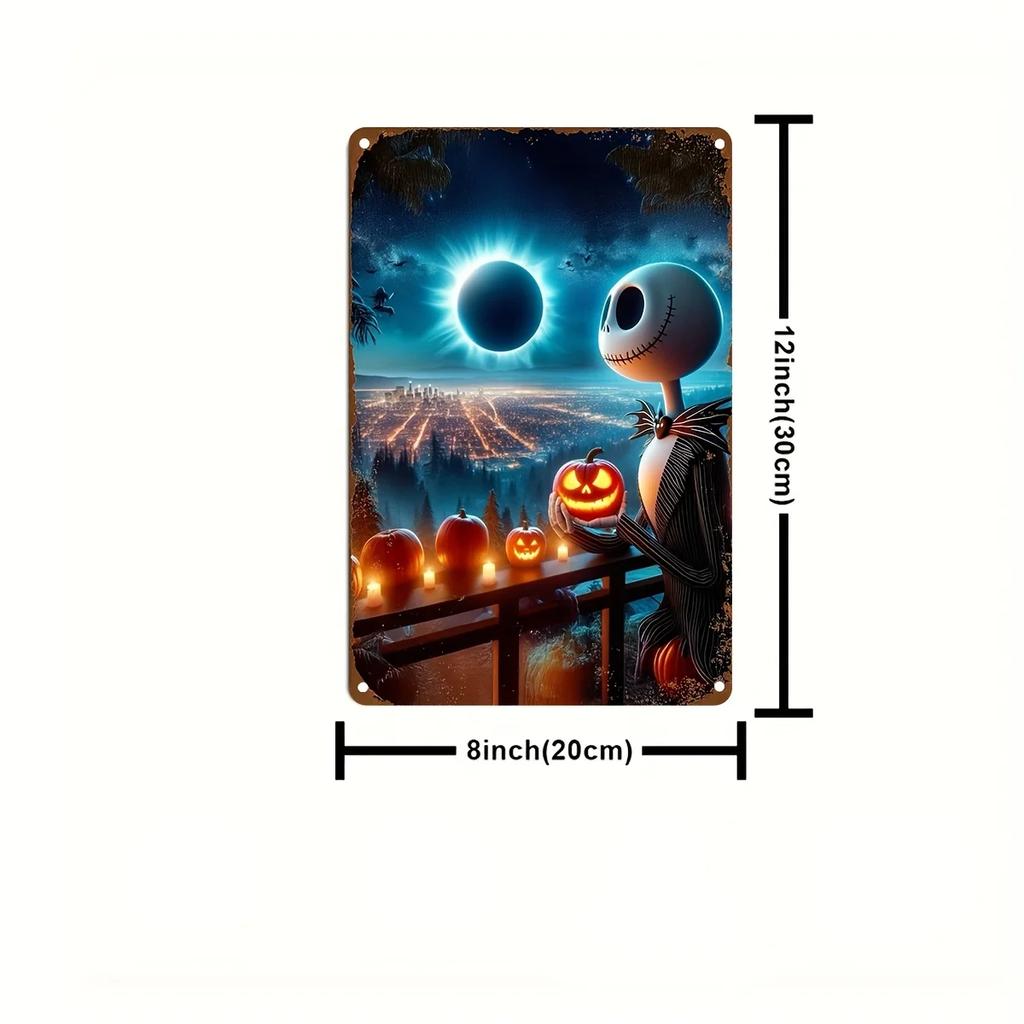 Miniso The Nightmare Before Metal Signs Wall Decor Tin Signs Captain Metal Poster Decor for Bar Pub Club Wall Decoration