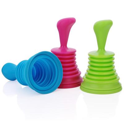 Powerful Drain Cleaner & Plunger - Unclog Sink, Bathroom, Toilet - Heavy-Duty Pipe Snake & Squeeze Plunger for Fast Drain Cleaning