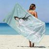 Ancient Flute Beauty Beach Towel Patterned Sunscreen And Windproof Suitable For Swimming Pool Camping Travel Blanket