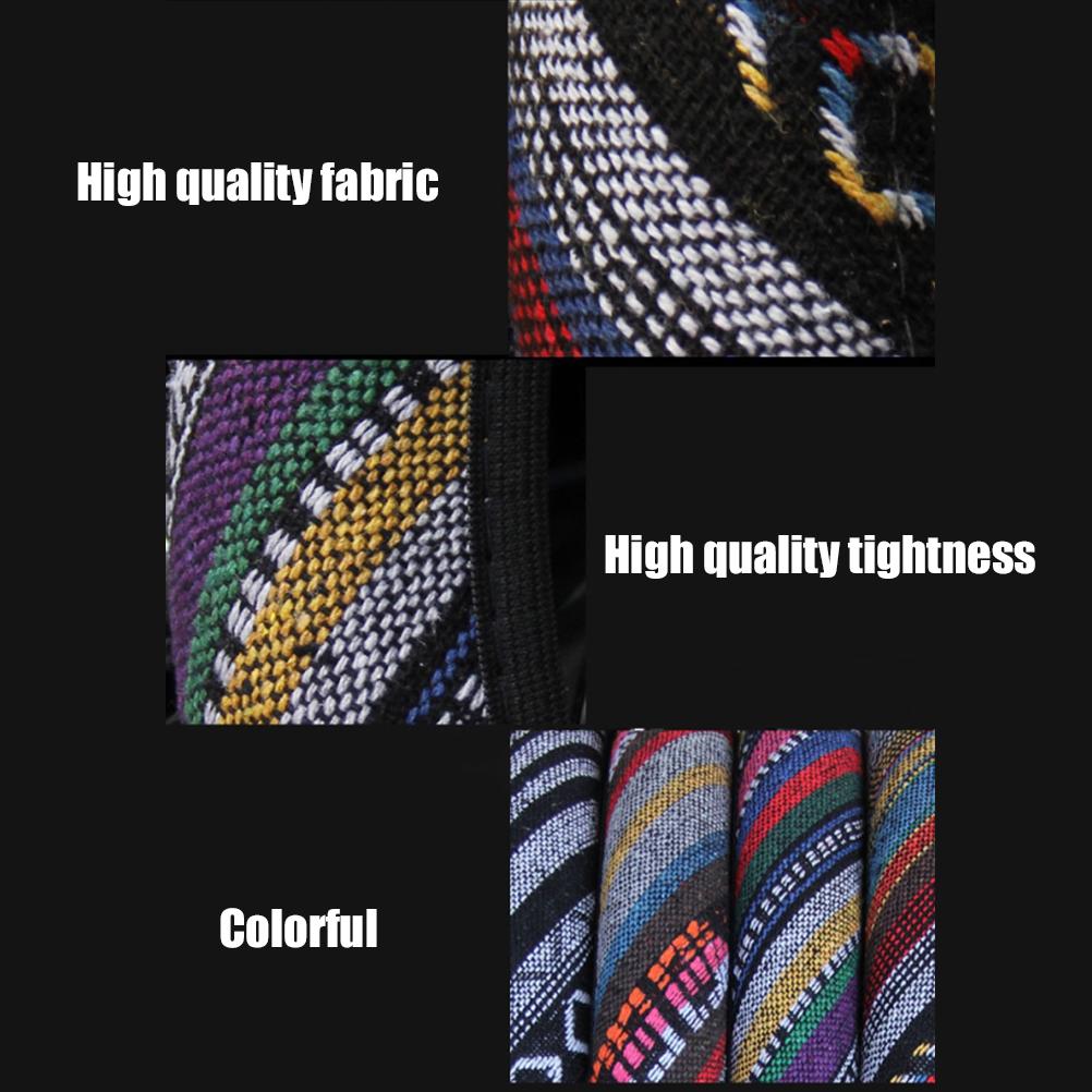 Linen Car Steering Wheel Cover Fashion National Style Auto Accessory Auto Car Wrap Cover