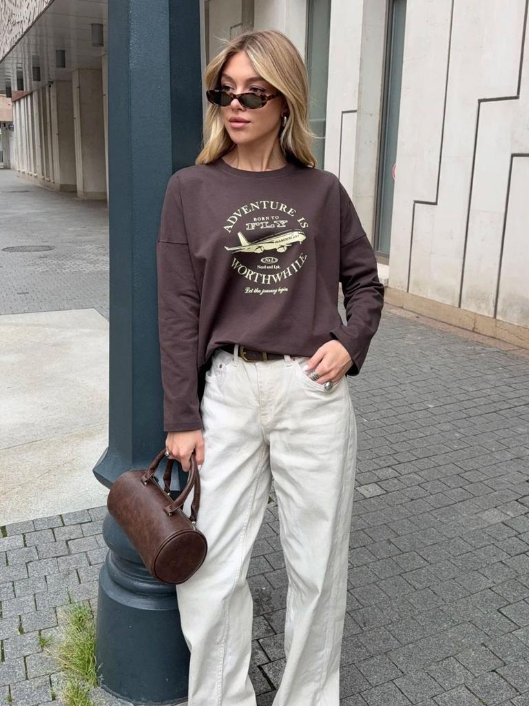 100% cotton t-shirt summer new casual simple trend chic design commuter top women