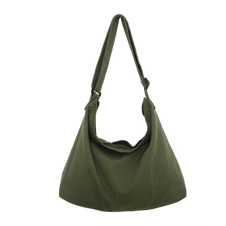 Fashion Versatile Messenger Bag Women's Large Capacity Retro Canvas Bag Students' Bag Simplicity Tote Bag