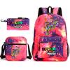 Rhythm box cartoon animation primary school schoolbag sprunki fourth grade lightweight burden reduction large capacity backpack bag