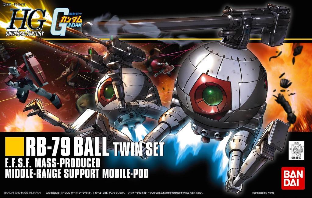 Gunpla HGUC Ball Twin Set Suit 1/144 RB-79 (Mobile Gundam)