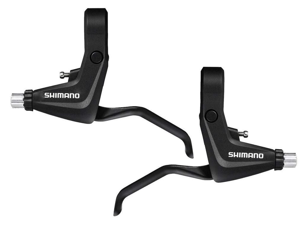 SHIMANO Brake Lever Black Left and Right Lever Set 2 Finger EBLT4000PAL ALIVIO (TREKKING) BL-T4000-P