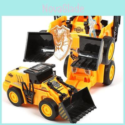 Plastic Inertia Engineer Robot Car Model With Onebutton Transformation For Child Development