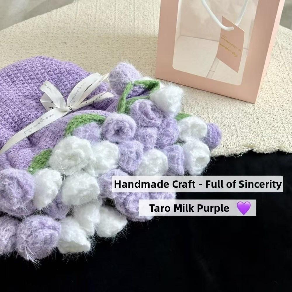 Woven Crocheted Rose Bouquet Blanket Finished Product Rose Blanket  Valentine's Day