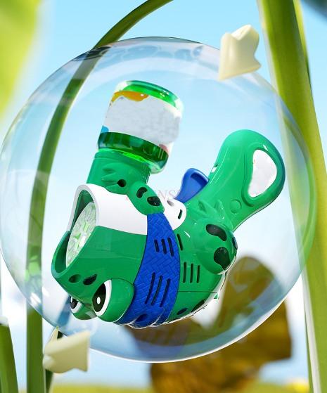 Frog Bubble Gun Electric Fully Automatic Children'S Toy Gift For Boys And Girls