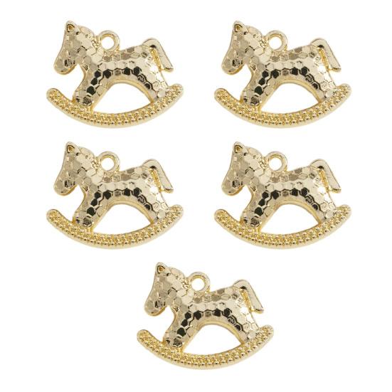 

5Pcs Zinc Alloy Horse Charm Metal Electroplating Horse Charm Decoration Jewelry Earring Bracelet Accessories DIY Keychain 5pcs
