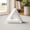 Abstract Triangle Art Sculpture, 3D Printed Optical Illusion Figurine, Minimalist Geometric Desktop Decoration for Living Room, Office, Shelf, Coffee