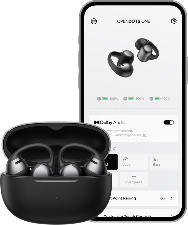 Auriculares Shokz OpenDots ONE negro