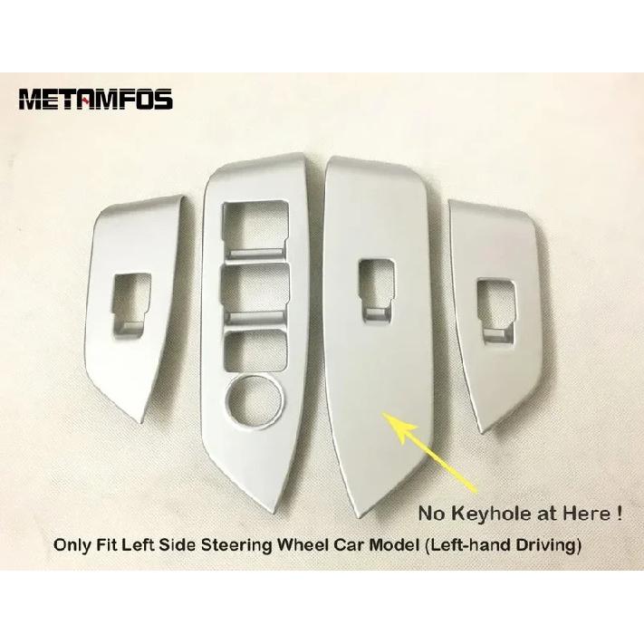 Car Accessories For Mazda CX-5 CX5 KF CX-8 CX8 2017- 2024 Interior Carbon Fiber Window Lift Switch Cover Trim Armrest Frame