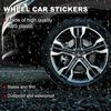 4Pcs Car Wheel Hub Center Metal Decals Sticker Accessories For Toyota Corolla Yaris Aygo Prius CHR Camry Auris Avensis 4Runner