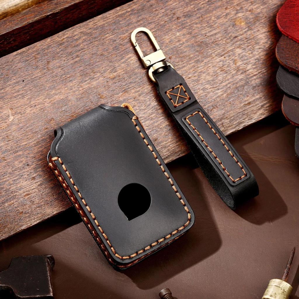 Luxury Leather Car Key Case Cover Fob Protector for Volvo Accessories XC60 V60 S60 XC70 V40 Keychain Holder Keyring Shell Bag