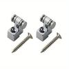 2pcs Electric Guitar Chrome Roller String Trees Retainer Mounting Tree Guide Silvery Black Golden 3 Colors