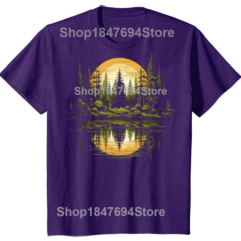 

Смешная Природа Лес Деревья На Открытом Воздухе Дикая Природа 100% Хлопок Футболки Мужская Мода Повседневная Футболка Свободная Оверсайз Уличная Одежда Футболка 4XL