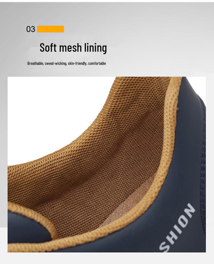 Męskie 2025 Jesień/Zima Oddychające Sportowe Casualowe Sneakersy dla Mężczyzn w Średnim i Starszym Wieku