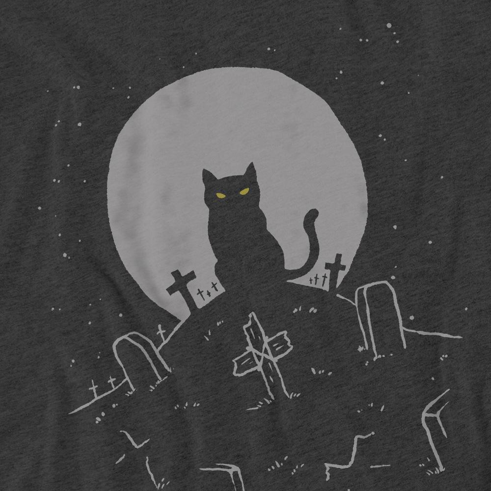 Pet Sematary Unisex Adult Cat With Tombstones T-Shirt