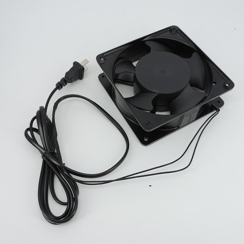 120x120x38mm 220V-240V 120mm Sleeve Bearing 0.14A Cooling fan with AC power cable US Plug