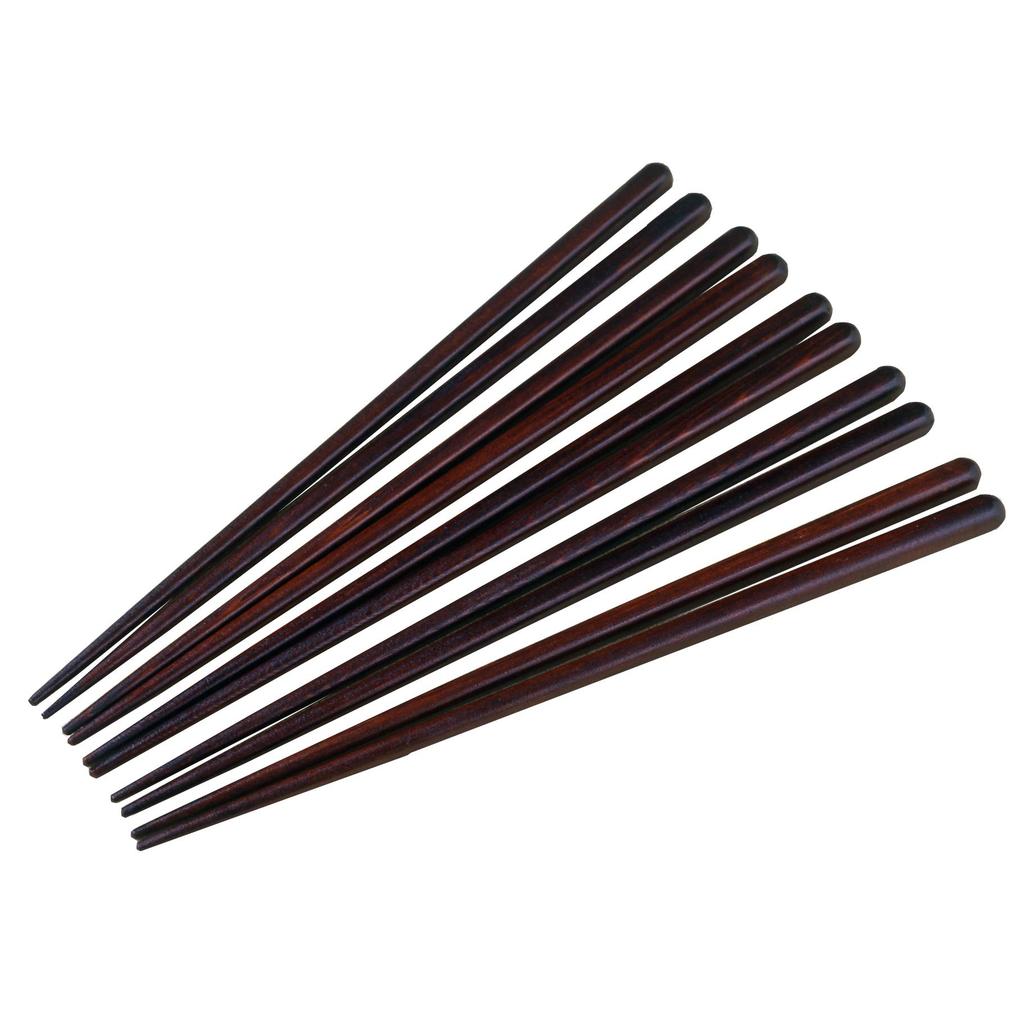 Sakai Sangyo Hiba Lacquered Chopsticks of Approximately Lacquer Finish (Set 5), 22.5cm Long, Lightweight,