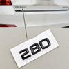AAABV1 3D ABS Car Letters Logo V6 TSI 280 300 Sticker Rear Trunk Badge Emblem Decals For SKODA Octavia RS Combi Superb Kodiaq GT VRS