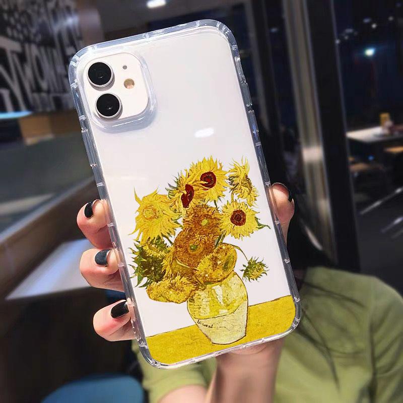 Great Art Van Gogh Oil Painting Phone Case for IPhone 15 Pro Max 14 13 12 11 Pro Max 7 8 14 Plus X XR XS Shockproof Clear Cover