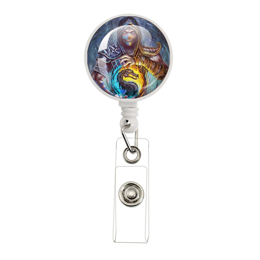 New Mortal Kombat Games Retractable Badge Reel ID Card Name Card Display Tag Staff Card Badge Holder Accessories Gifts