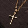 Korean Style Hip Hop Zircon Cross Pendant Necklace