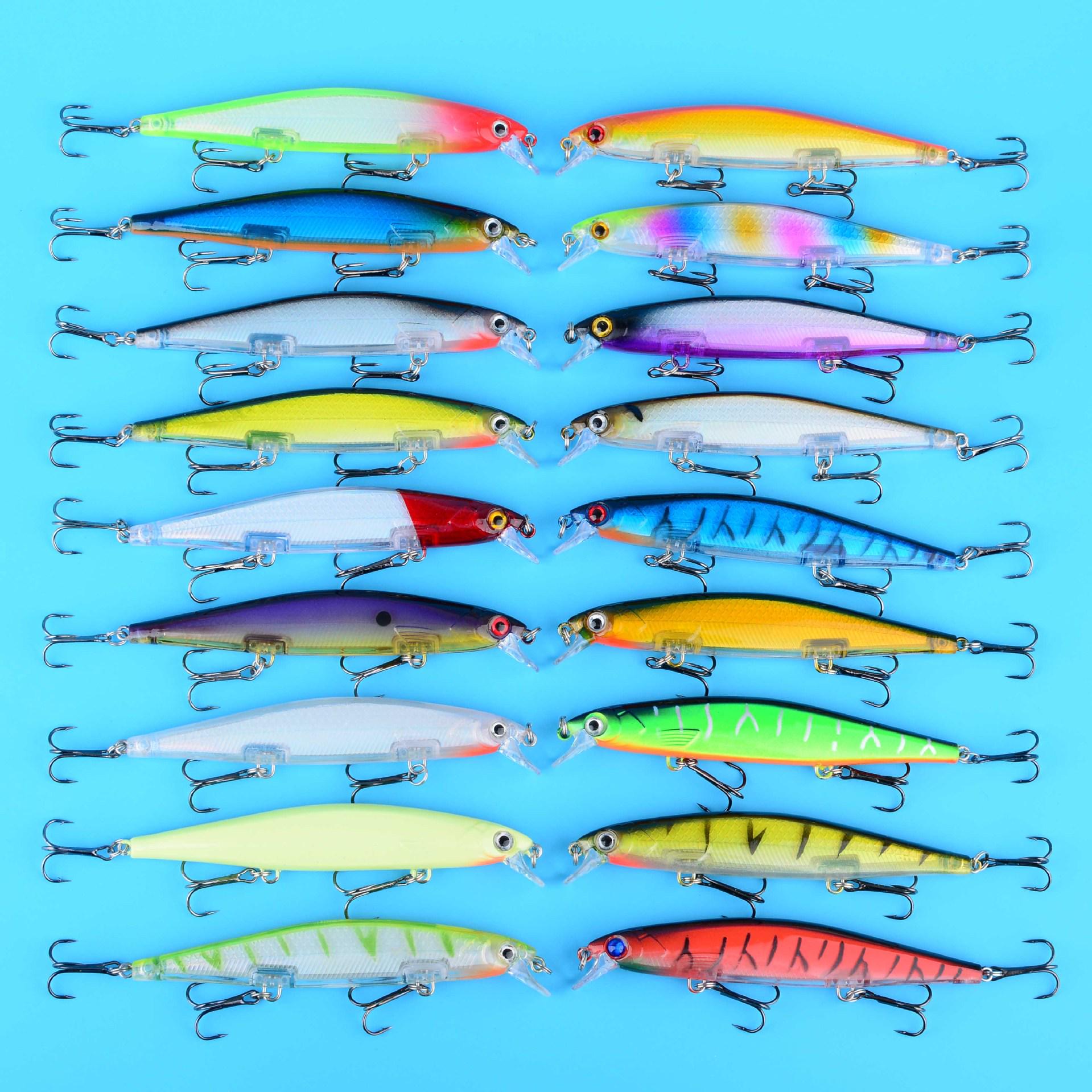 18 New Submersible Minnow Lure Set: Mixed Plastic Hard Lures for Asp and Bass