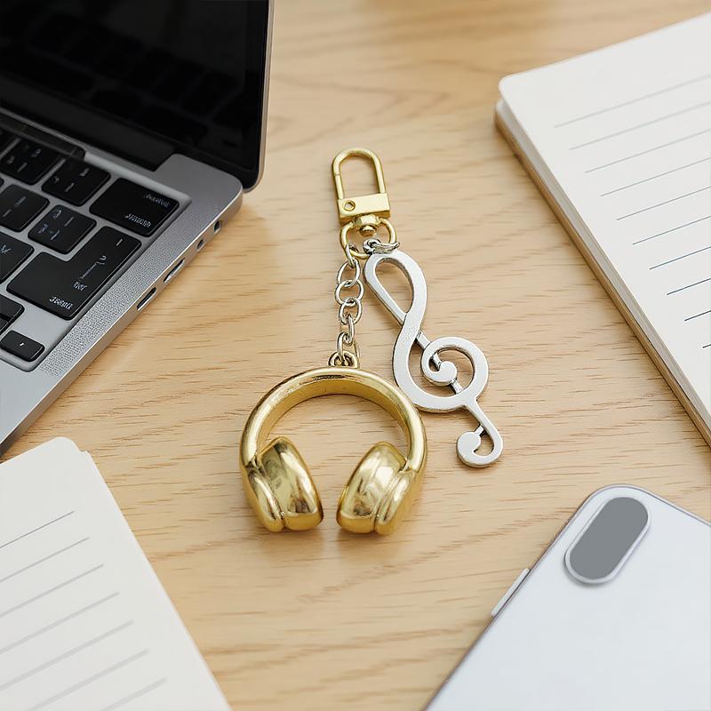 1PC Mobile Phone Pendants Y2K Keychains Airpods Pendant Pendants Minimalist Style Music Note Design Cool Multicolor