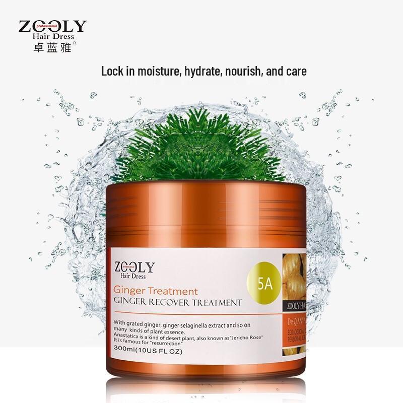 Zhuolanya Trawa Zmartwychwstania Imbirowa Maska do Włosów