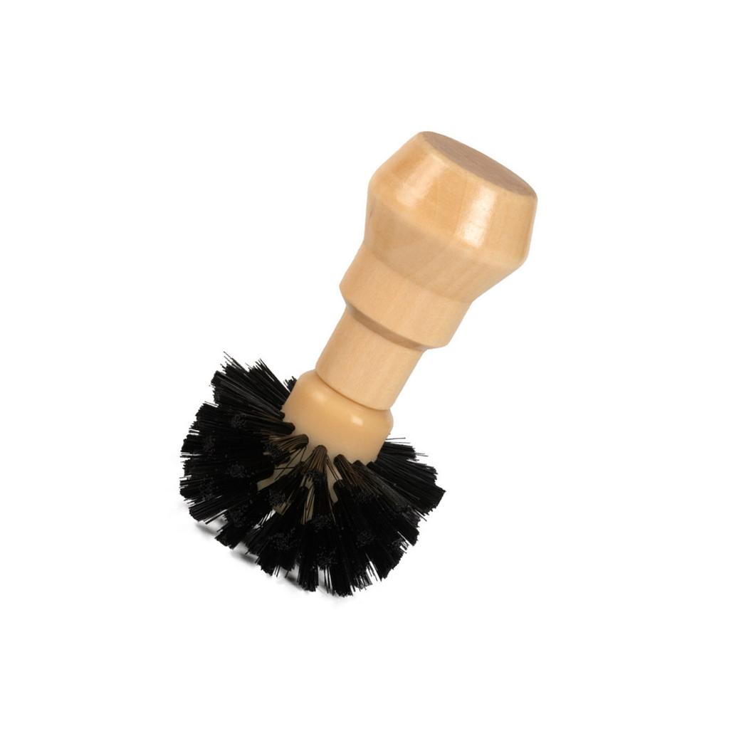 Barista Grade Coffee Grinder Cleaning Brush Flat Base Design Solid Wood Grip for 49 54mm Portafilters